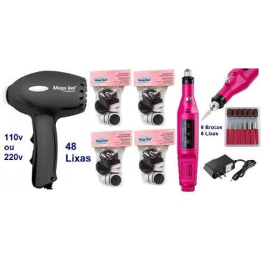 Imagem de Pedicuro Elétrico Compact Esfoliador para os Pés Preto + 48 Lixas + Li