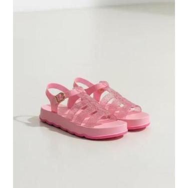 Imagem de Sandália Infantil Feminina Glitter Coração Fivela - Weverton Shoes, Ro
