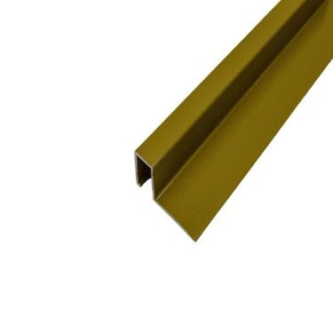 Imagem de Listelo Com Aba Mera em Alumínio 32mmx13mm - Homeney, Ocre Dourado, 3m