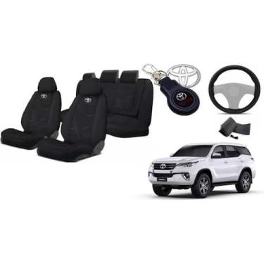 Imagem de Kit Capas Sob Medida Tecido Personalizado SW4 2010-22 + Volante + Chav