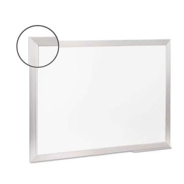 Imagem de Quadro Branco Moldura Aluminio 80x60cm Ref. 3006 Cortiarte