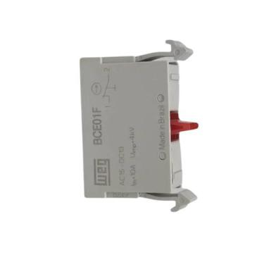Imagem de Bloco De Contato Botão BCE01F-CEW X10 1NF Flange AFM3 Weg