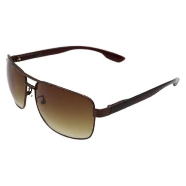Imagem de Óculos de Sol Aviador Clássico Premium Original Retrô Metal UV400 Unisex Feminino Masculino - Modelo Toronto - Cacife Brand (Marrom Café)