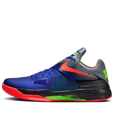 Imagem de Nike Tênis de basquete masculino Zoom KD 4, Concord/Crimson brilhante/preto, 45