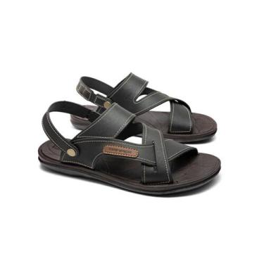 Imagem de Sandália Papete Masculina Danper 021609, Preto, 40