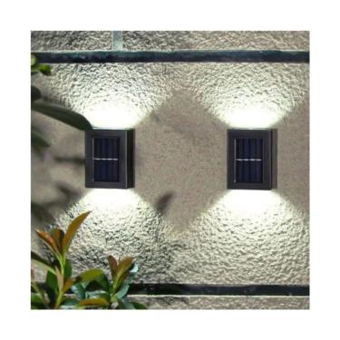 Imagem de Luz de parede solar LED para exterior, holofote, luz fria