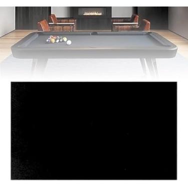 Imagem de Feltro De Mesa De Bilhar, Pano De Bilhar Com 7 Pés/8 Pés/9 Pés/11 Pés, Feltro De Toalha De Mesa De Sinuca, Toalha De Mesa De Jogo Esportivo Interno, 4 Cores Para Escolha, Black, 9ft