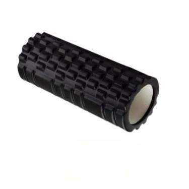 Imagem de Rolo Massagem Foam Roller Liberação Miofascial Soltura Yoga(preto)