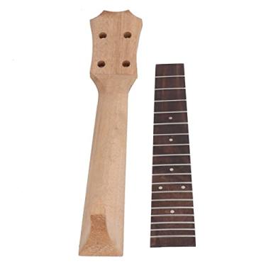 Imagem de RiToEasysports Conjunto de Pescoço para Ukulele, Projetos de Reparo de 4 Cordas, Kit de Dedo de Madeira para Músicos, Cor de Madeira Okoume (26 polegadas)