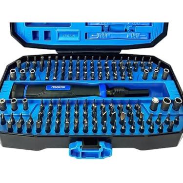 Imagem de Kit Conjunto Chaves De Fenda Bits Multifuncional 152 Peças Manutencao Celular Tablet para Parafusadeira Magnético, Notebook, Android com Pinça, Eixo Flexível, Palhetas, Ventosa PRO