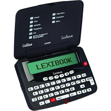 Imagem de LEXiBOOK - Collins Bradford, Solucionador De Palavras Cruzadas Eletrônico, Correção Fonética, Jogos Palavras, Com Bateria, Preto/Branco, Cr753En