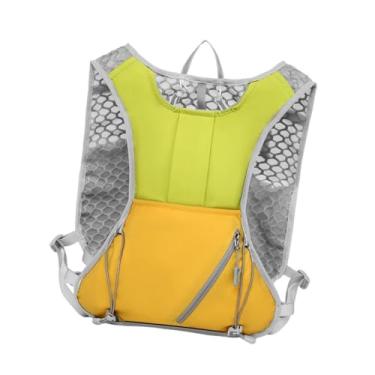 Imagem de KiBcsLic Colete de Hidratação, Mochila Leve E Respirável para Homens E Mulheres, Ideal para Corrida, Caminhada E Corrida, Verde Amarelo