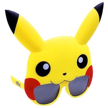 Imagem de Sun-Staches Licensed Pokemon Pikachu Shades Costume Party Sunglasses UV400, Multi-Colored, One Size (Pokemon_Pika)