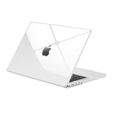 Imagem de EooCoo Capa transparente compatível com MacBook Pro de 14 polegadas 2024-2021 M3 M2 M1 Pro/Max Chip, [ultrafino e mais claro], ajuste perfeito com clipes pequenos [sem lacunas] para laptop Mac Pro de
