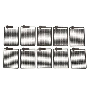 Imagem de Chiffonade 10 peças de equipamentos de boilie de cabelo de carpa de pesca, ferramentas de armação para equipamentos de pesca de carpa (marrom)