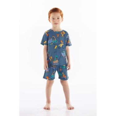 Imagem de Pijama Infantil Masculino em Suedine Up Baby, Azul, 2