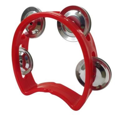 Imagem de Pandeiro Meia Lua Infantil Vermelho New York