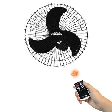 Imagem de Ventilador De Parede 60cm Oscilante Turbão Com Controle Trio Bivolt