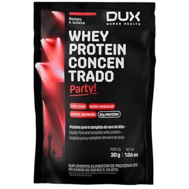 Imagem de Whey Protein 100% Concentrado Sache 30g PARTY! Sabor Romeu e Julieta-Dux Human Health-Dux Nutrition