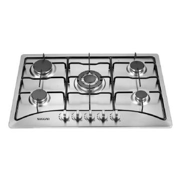 Imagem de Cooktop a Gás Suggar 5 Bocas Inox, Bivolt