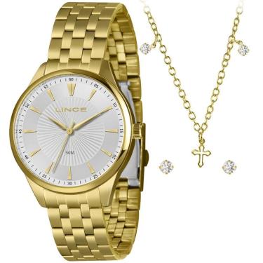 Imagem de Relógio Lince Feminino Ref: Lrgh223L40 K0Dfs1Kx Dourado +