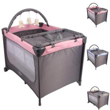Imagem de Berço Portátil Joly Baby Style 2 Níveis de Altura Compacto Chiqueirinh