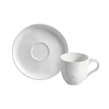 Imagem de Conjunto com 6 Xícaras de Café com Pires Bio New White 120ml