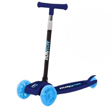 Imagem de Patinete Infantil com 3 Rodas, Ajustável, Azul,Patinetes de Manobra para Crianças Suporta até 50 Kg