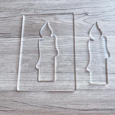 Imagem de Modelos de fresadora de lanterna de Natal, design de acrílico de 20 cm, 10 padrões, para escultura em madeira e estacas de cerca (andle)