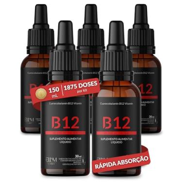 Imagem de Vitamina B12 Sublingual em Gotas ELLYM NUTRITION Sabor Frutas Vermelhas Auxilia no Funcionamento do Sistema Imune e Metabolismo Energético (150 mL)