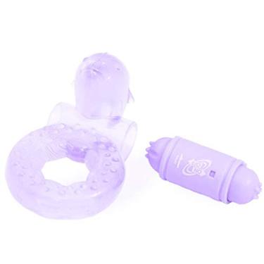 Imagem de Anel Peniano Golfinho com Cápsula Vibratória, Nanma, Lilás