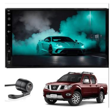 Imagem de Multimídia MP5 Frontier 2008 2009 2010 2011 2012 2013 2014 2015 Tela 7P Carplay e Android Auto + Câmera de ré - ADAK