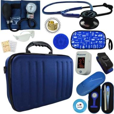 Imagem de Kit Bic Enfermagem Aparelho Pressão Estetoscopio Duplo - Love Saude, A