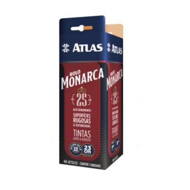 Imagem de Atlas rolo de pintura monarca la sintetica alta caixinha 25mm 23cm