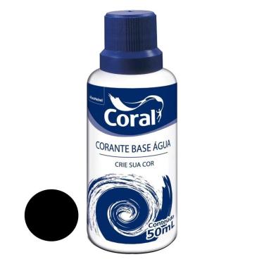 Imagem de Corante Liquido água 50ml Coral Preto