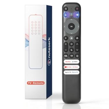 Imagem de Substituição remota de voz compatível com TCL Google TV Remote, para QM8 QM7 Q7 Q6 Q5 S5 S4 S3 Series 4K UHD HDR LED QLED QD-Mini LED Full-HD Smart TVs (não aplicável a TVs Roku)