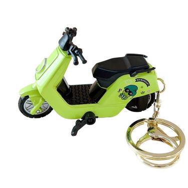 Imagem de Chaveiro de scooter elétrico Creative Green Cartoon PVC