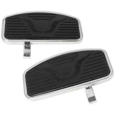 Imagem de 1 par de pinos de motocicleta para V Star 650, design universal de metal e borracha, padrão de asa, instalação simples