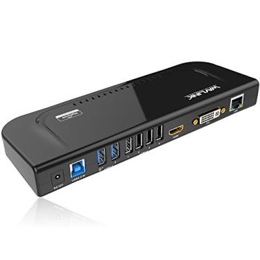 Imagem de WAVLINK Estação de Acoplamento Universal Usb 3.0 e Usb C Monitor de Vídeo Duplo Dvi Hdmi Vga Gigabit Ethernet, Áudio, 6 Portas Usb para Laptop, Ultrabook e Pcs