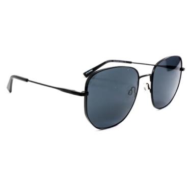 Imagem de Óculos de Sol em Metal Preto Lentes em Policarbonato, Proteção UV Total, Armação Tradicional Evoke