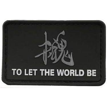 Imagem de Black Metal Gear Solid to Let The World Be Patch Military Hook Loop Tactics Moral Applique Patches, apliques bordados