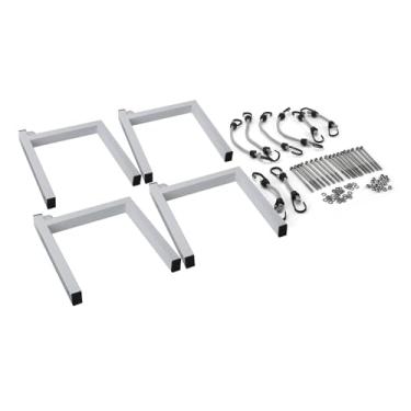 Imagem de Garosa Rack de para Trailer Fechado, Construção Em Aço Com Mecanismo de Travamento para Transporte Seguro de Escadas e Materiais Longos Em Reboques por Empreiteiros e Entusiastas do Faça você Mesmo