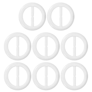Imagem de PATIKIL Clipes de gravata de plástico lenço de seda clipe de cintura fivela atada moda anéis circulares redondos para roupas femininas, 1.9 inch, Resina, Sem Pedra Preciosa