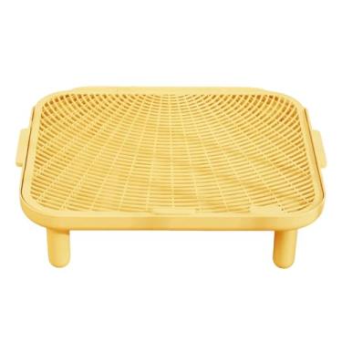 Imagem de Fxzqgnh Rampa para Caixa de Areia de Gato, Tapete Coletor, Lavável, Dupla Camada, Tapete de Contenção, Degrau para Caixa de Areia para Gatos Domésticos, Varan, Grande