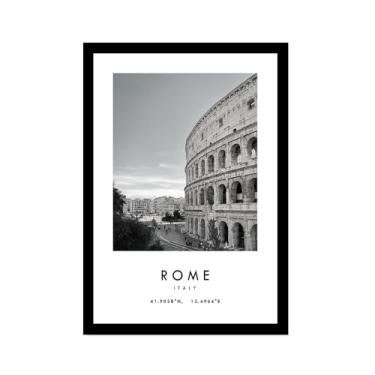 Imagem de Pôster de cidade preto e branco - impressão de viagem Roma Las Vegas Veneza Paris Sydney Amsterdã Amalfi Sanfrancisco Pintura em tela impressões de paisagem da cidade do mundo imagens de parede pôster