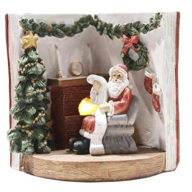 Imagem de Enfeite Papai Noel Sentado c/Lista de Pedidos