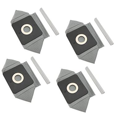 Imagem de Zerodis 4 Pçs Aspirador de pó Sacos Vasilha Sacos de Filtro de Lixo Reutilizáveis ​​de Tecido para 10x11cm Slot para Cartão Famílias