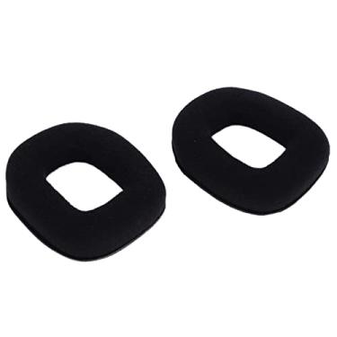 Imagem de SUNGOOYUE Almofadas de Ouvido de Reposição para Astro A50, Veludo Preto e Almofadas de Esponja, Protetores de Ouvido para Fones de Com Redução de Ruído, Pacote Com 2