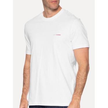 Imagem de Camiseta Aramis Masculina Estampa Assinatura 1995 Peito Branco Tamanho