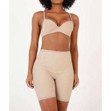 Imagem de Bermuda Modeladora Slim Dilady-64203, Bege, G